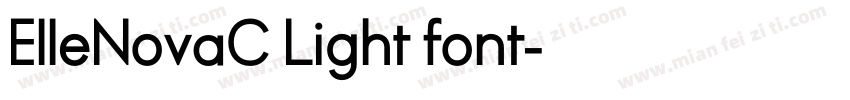 ElleNovaC Light font字体转换